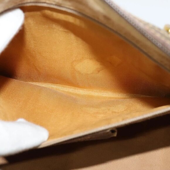 GUCCI GG Supreme Web Sherry Line Boston Bag PVC Beige Gold 40 02 006 Auth 141698 - Picture 12 of 15